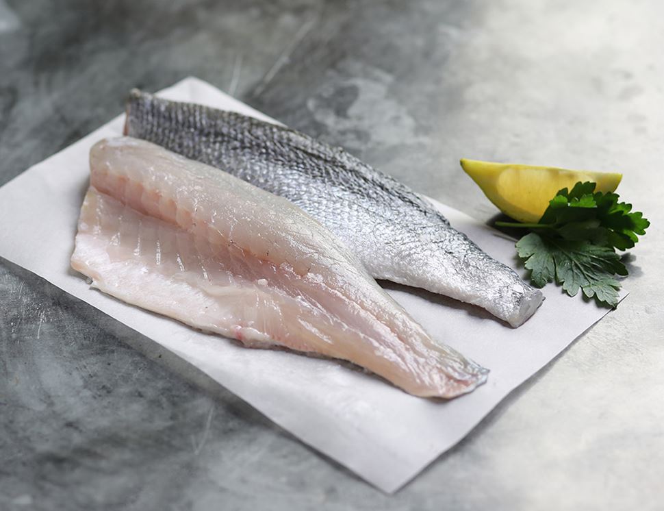 1 Kg Sea Bass Fillet Portions Approx 6 8 Portions Casey S Salmon Ltd Seafood Wholesaler